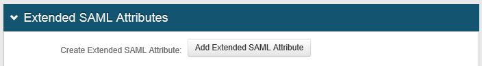 Post Authentication tab Extended SAML Attributes section with the Add Extended SAML Attribute button highlighted.
