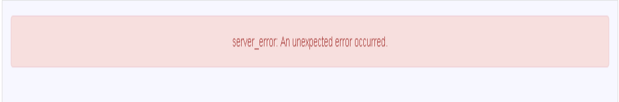 OpenID authentication failing with the error server_error: An unexpected error occurred.